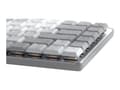 Miniatyrbilde 2 av 5: Logitech MX Keys Mechanical Mini (For Mac) - Tastatur - bagbelyst - Bluetooth, 2,4 GHz - Pan Nordic - smakskontakt: GL Tactile - Pale Grey