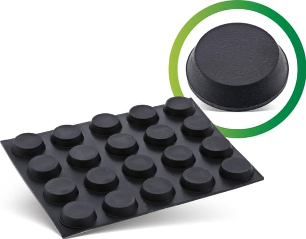 InLine 59908B, Gummi, 3,6 mm, 1,2 cm, Svart
