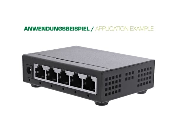 InLine 59908B, Gummi, 3,6 mm, 1,2 cm, Svart