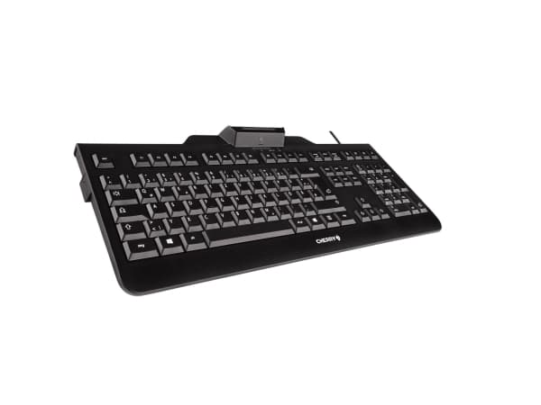 CHERRY KC 1000 SC, Täysikokoinen (100 %), Langallinen, USB, QWERTY, Musta