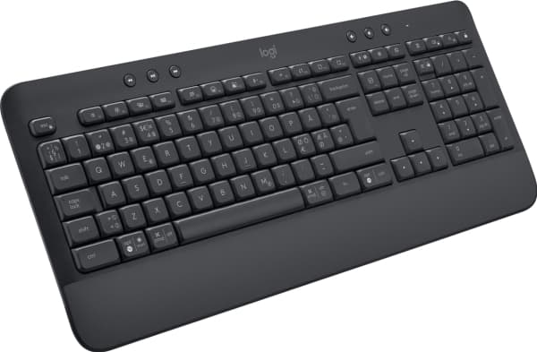 Logitech Signature K650 - Tangentbord - trådlös - Bluetooth LE - QWERTY - nordiskt (danska/finska/norska/svenska) - grafit