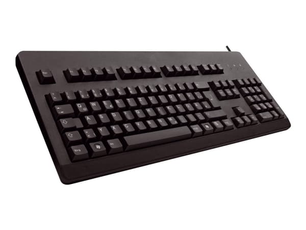 CHERRY G80-3000, Täysikokoinen (100 %), Langallinen, USB + PS/2, Musta