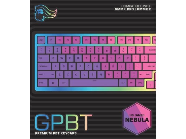 Glorious PC Gaming Race GPBT, Tastaturtaster, Polybutylentereftalat (PBT), Rosa, Lilla, Fiolett