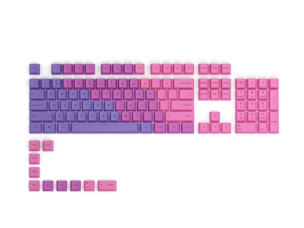 Glorious PC Gaming Race GPBT, Tangentbordsknapp, Polybutylentereftalat (PBT), Rosa, Lila, Violett