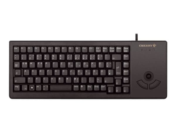 CHERRY G84-5400 XS Trackball Keyboard - Tangentbord - med styrkula - USB - fransk - tangentbrytare: CHERRY ML - svart