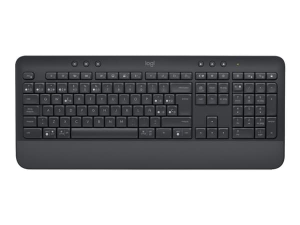 Logitech Signature K650, Täysikokoinen (100 %), RF Wireless + Bluetooth, Kalvokytkin, QWERTY, Grafiitti