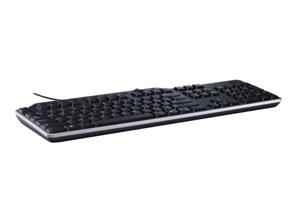 DELL KB-522, Täysikokoinen (100 %), Langallinen, USB, AZERTY, Musta musta