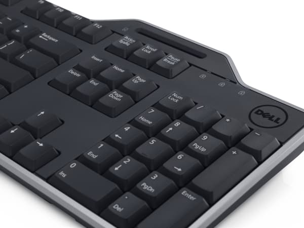 Dell KB813 Smartcard - Tangentbord - USB - AZERTY - fransk - svart