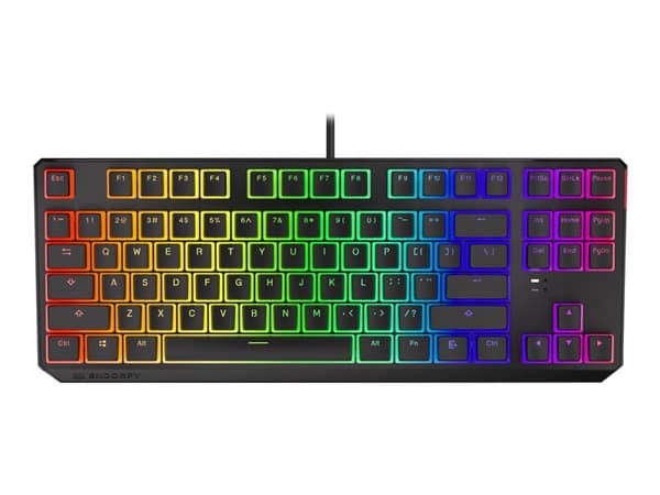 Endorfy Thock TKL Pudding Blue - Tangentbord - bakgrundsbelyst - USB - tangentbrytare: Kailh Blue - svart, milky-black (tangenthättor) - detaljhandel