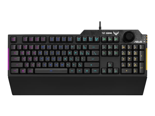 ASUS TUF Gaming K1 - Tastatur - bakgrunnsbelyst - USB - Nordisk - svart