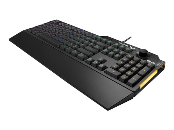 ASUS TUF Gaming K1 - Tastatur - bakgrunnsbelyst - USB - Nordisk - svart
