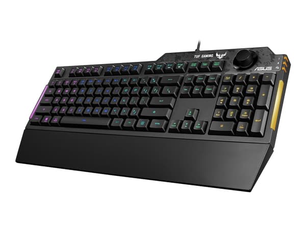 ASUS TUF Gaming K1 - Tastatur - bakgrunnsbelyst - USB - Nordisk - svart