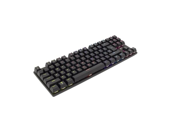 White Shark GK-2106 COMMANDOS, Täysikokoinen (100 %), USB, Mekaaninen, LED, Musta
