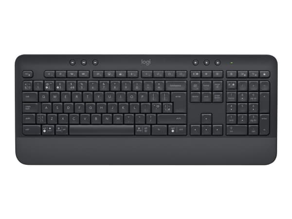 Logitech Signature K650 - Tastatur - trådløs - Bluetooth 5.1 - QWERTY - Storbritannia - grafitt