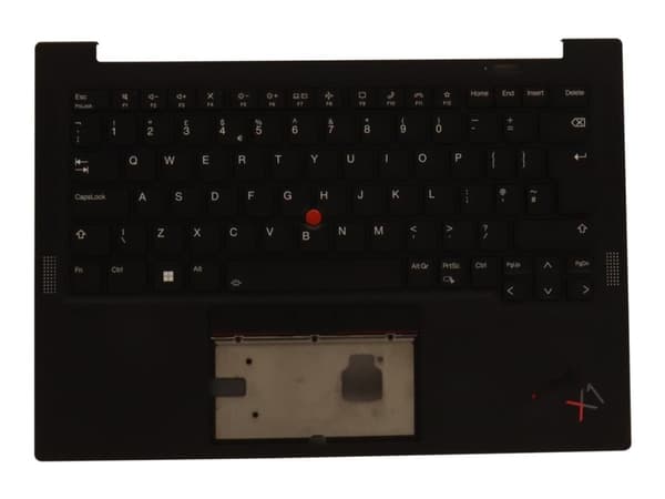 Chicony - Erstatningstastatur for bærbar PC - med Trackpoint, UltraNav - bakbelysning - QWERTY - Storbritannia - FRU - med toppdeksel - for ThinkPad