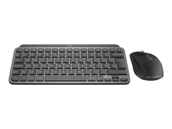 Logitech MX Keys Mini Combo for Business - Näppäimistö- ja hiirisarja - taustavalaistu - langaton - Bluetooth LE - QWERTY - US International - grafii