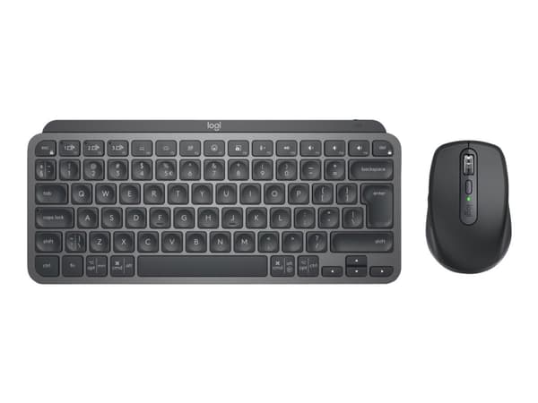 Logitech MX Keys Mini Combo for Business - Näppäimistö- ja hiirisarja - taustavalaistu - langaton - Bluetooth LE - QWERTY - US International - grafii