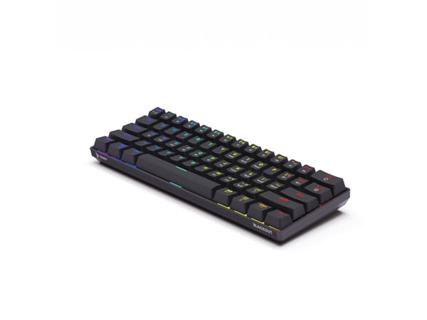 Savio Mechanical Keyboard BLACKOUT Blue Outemu black, 60%, Kabel, USB, Mekaniska tangentbrytare, QWERTY, Svart