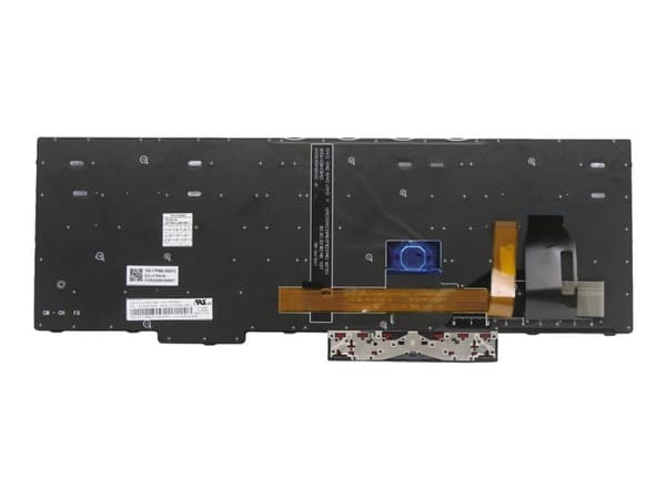 Chicony - Ersättningstangentbord för bärbar dator - bakgrundsbelyst - Tvåspråkig (engelska/franska) - svart - för ThinkPad P15s Gen 1 20T4, 20T5