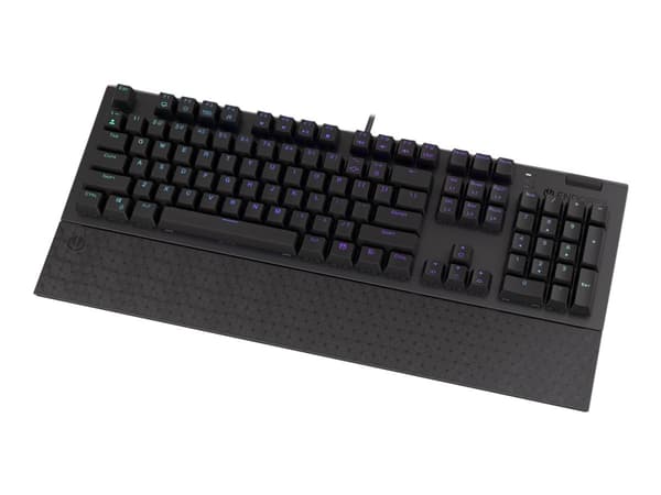 Endorfy Omnis - Tastatur - bakgrunnsbelyst - USB-C - tastsvitsj: Kailh Brown RGB - svart Sort