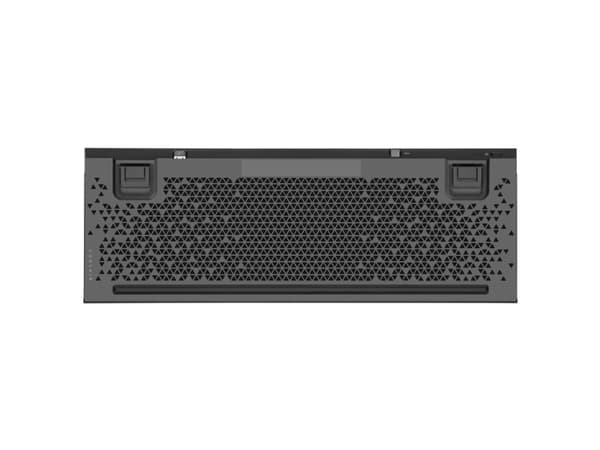 Corsair K100 AIR, Täysikokoinen (100 %), USB + RF Wireless + Bluetooth, Mekaaninen, QWERTY, RGB LED, Musta