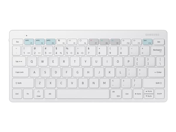 Samsung Smart Keyboard Trio 500 EJ-B3400 - Tangentbord - trådlös - Bluetooth 5.0 - vit