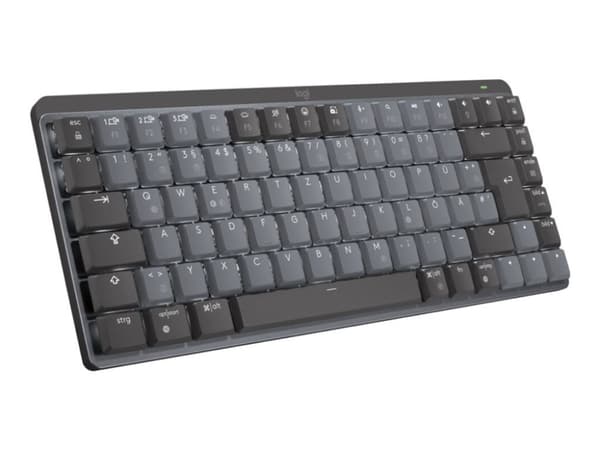 Logitech Master Series MX Mechanical Mini - näppäimistö - bagbelyst - trådløs - Bluetooth LE - QWERTY - US International - tastkontakt: Linear - graf