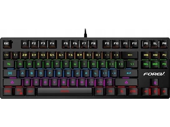 FOREV FOREV MEKANISKT TANGENTBORD GRÅTT BELYST GAMING FV-Q301