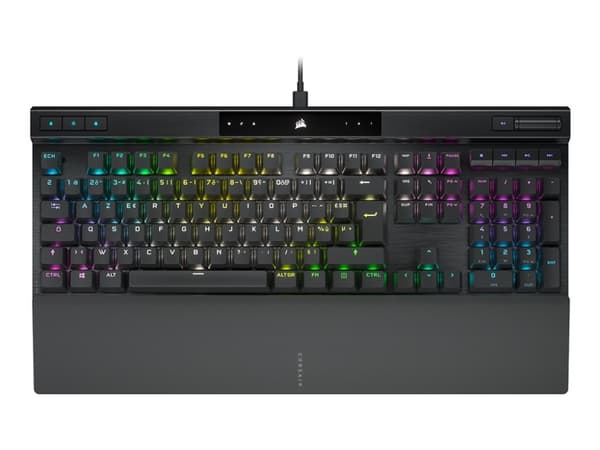 CORSAIR Gaming K70 PRO RGB - Tangentbord - backlit - USB - QWERTY - tangentbrytare: CORSAIR OPX RGB - svart