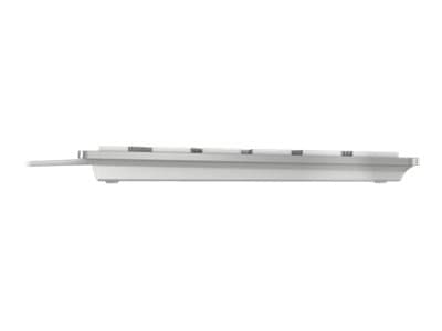 CHERRY KC 6000 SLIM - Tangentbord - USB - Nordisk - tangentbrytare: CHERRY SX - silver