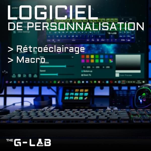 Koppling av speltangentbord G -lab lågprofilomkopplaren - röd