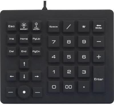 Renkforce USB-numerolevy roiskeenkestävä pölytiivis ja Trackball Black (RF-4791687)