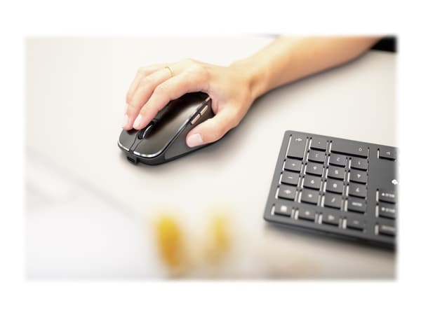 CHERRY DW 9500 SLIM - Sats med tangentbord och mus - trådlös - 2.4 GHz, Bluetooth 4.0 - hela norden - tangentbrytare: CHERRY SX - grå, svart - plastf