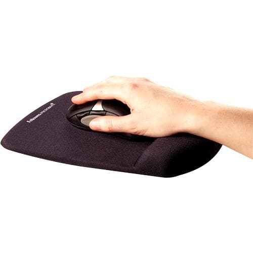 Fellowes musmatta med handledsstöd PlushTouch, svart