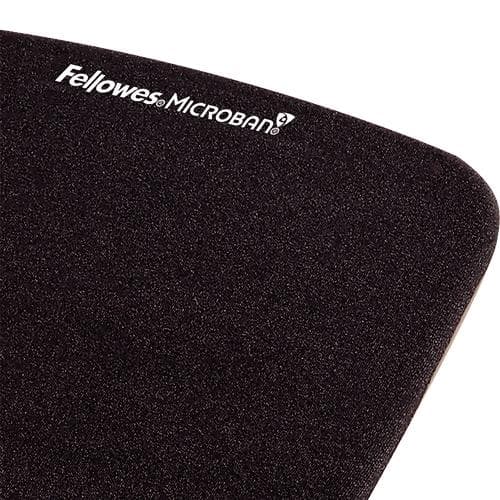 Fellowes musmatta med handledsstöd PlushTouch, svart