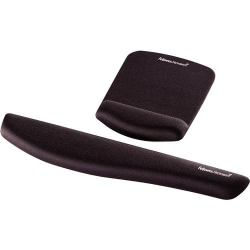 Fellowes musmatta med handledsstöd PlushTouch, svart