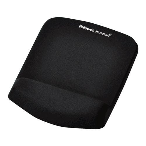 Fellowes musmatta med handledsstöd PlushTouch, svart