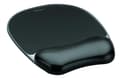 Miniatyrbild 1 av 7: Fellowes Gel Crystals musmatta med handledsdyna - svart (9112101)