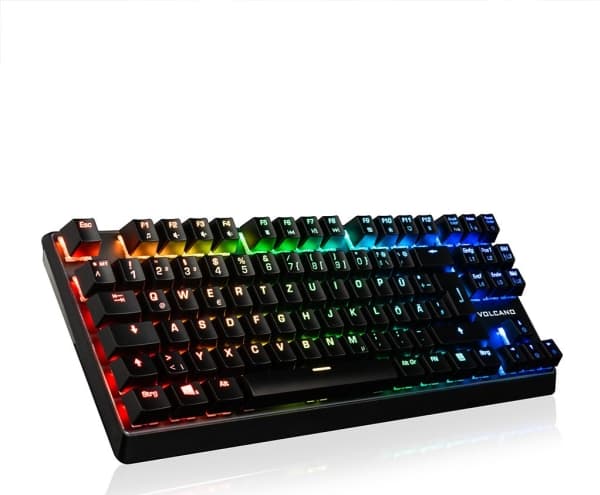 MODECOM VOLCANO LANPARTY PLUS RGB LANGALLINEN MEKAANINEN NÄPPÄIMISTÖ (RUSKEA VAIHDETTAVA OUTEMU-KYTKIN) DE LAYOUT