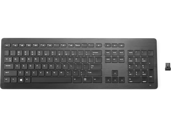 HP 918603-111, Fullstor (100 %), Trådlös, RF Trådlös, Membrantangentbrytare, Svart