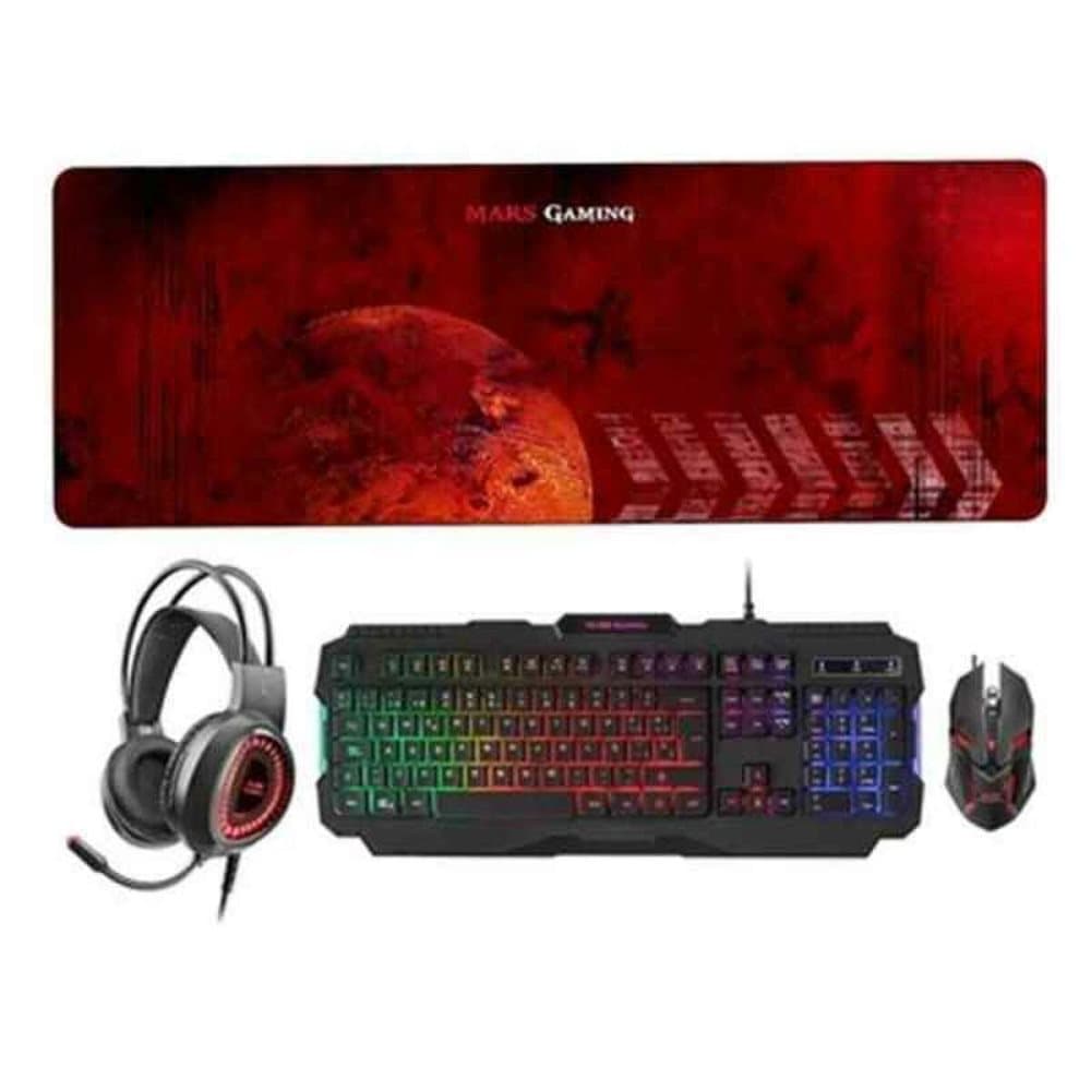 Tangentbord och Mus Mars Gaming MCPRGB2ES (ES)