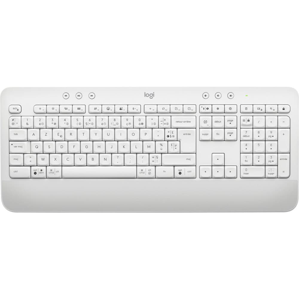 Tangentbord Logitech Signature K650 Vit AZERTY