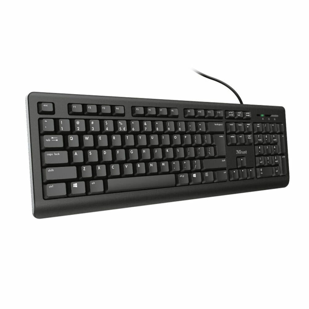 Tangentbord Trust TK-150 Qwerty Spanska Svart