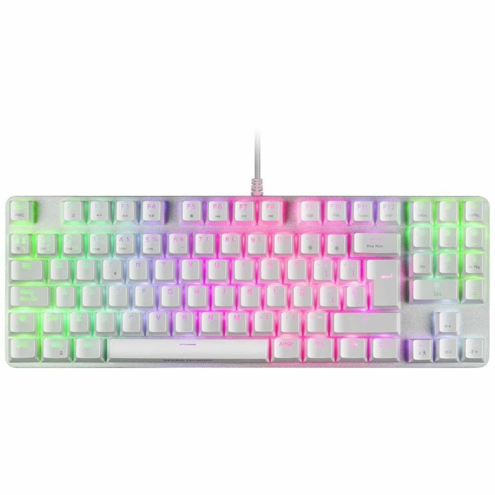 Tangentbord Mars Gaming MKREVOPROWRES Vit LED RGB