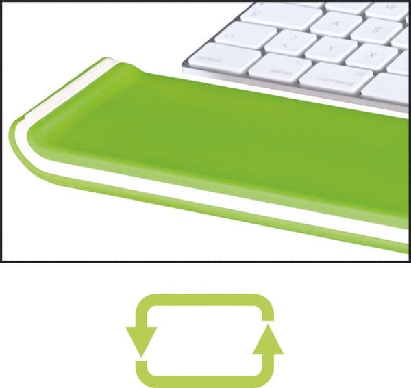 Leitz WOW Ergo säädettävä rannetuki - vihreä