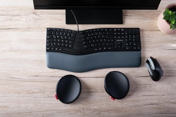 CHERRY SLIDEPAD ERGO - tastatur/mus håndledsstøtte - sort