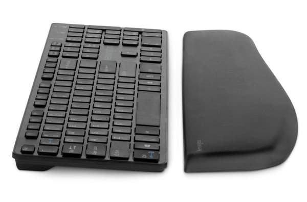 Kensington ErgoSoft Ergonomisk håndledsstøtte til slanke tastaturer - Ideel til hjemmekontor/arbejde hjemmefra - Sort