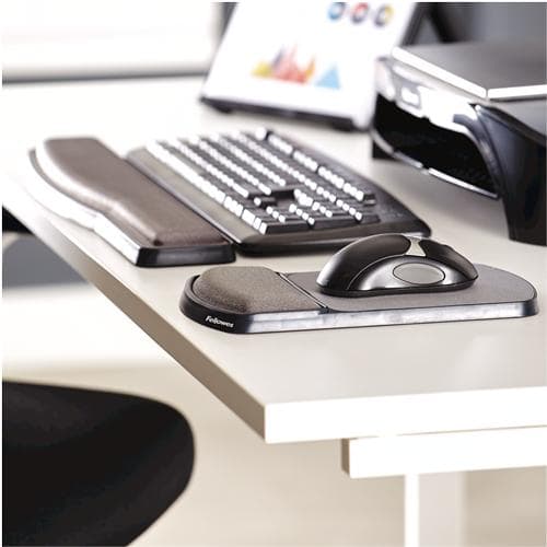 Fellowes Premium Gel Graphite - Musmatta med handledsdyna - Grafit (9374001)