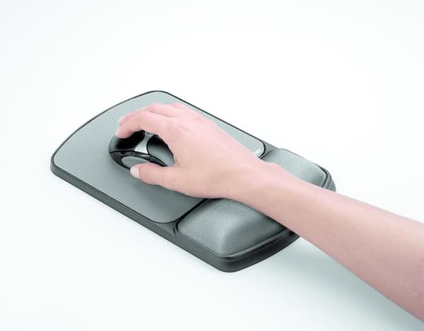 Fellowes Premium Gel Graphite - Musmatta med handledsdyna - Grafit (9374001)