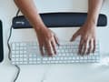 Miniatyrbillede 3 af 5: Udstyr tastatur håndledsstøtte memory skum sort